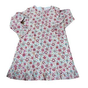 Jeanine johnsen Floral Ruffle Hem Dress Pink and White Girl’s Size 6